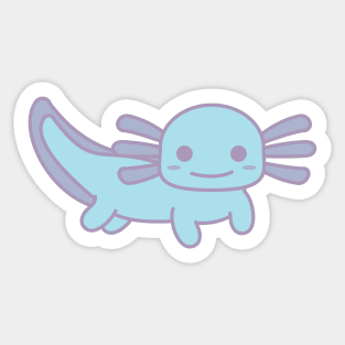 Blue Axolotl Sticker